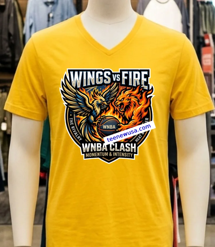 Wings Vs Fire Wnba Sport T Shirt - yellow-t-shirt Wings Vs Fire Wnba Sport T Shirt Yellow T Shirt 1