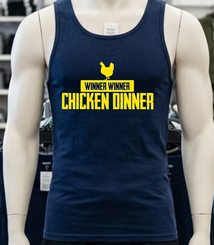 Winner Winner Chicken Dinner Pubg Shirt - navy-shirt Winner Winner Chicken Dinner Pubg Shirt Navy Shirt