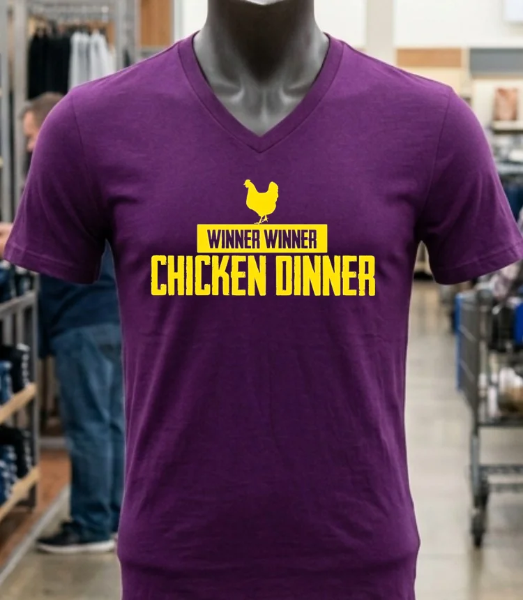 Winner Winner Chicken Dinner Pubg Shirt Purple Shirt