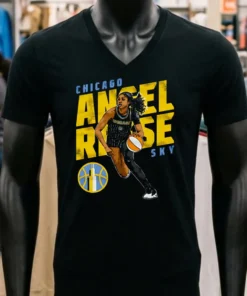 Wnba Angel Reese Chicago Sky Slant Shirt