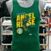 Wnba Angel Reese Chicago Sky Slant Shirt Green Shirt