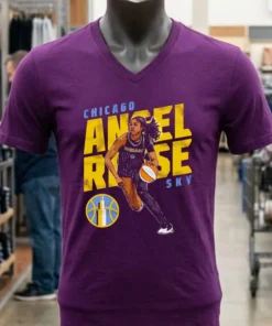 Wnba Angel Reese Chicago Sky Slant Shirt