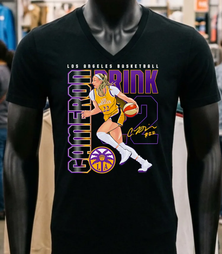 Wnba Cameron Brink Los Angeles Sparks Player Number 22 Shirt - balck-shirt Wnba Cameron Brink Los Angeles Sparks Player Number 22 Shirt Balck Shirt 1