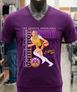 Wnba Cameron Brink Los Angeles Sparks Player Number 22 Shirt