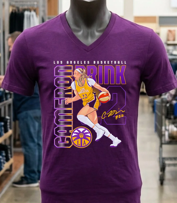 Wnba Cameron Brink Los Angeles Sparks Player Number 22 Shirt Purple Shirt