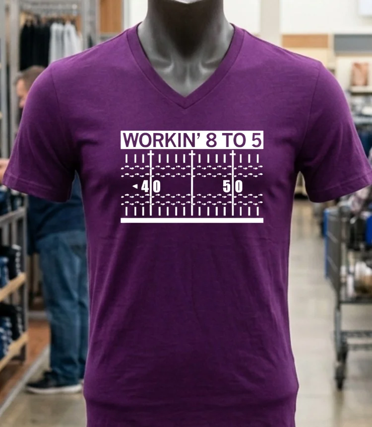 Workin’ 8 To 5 Shirt - purple-shirt Workin 8 To 5 Shirt Purple Shirt
