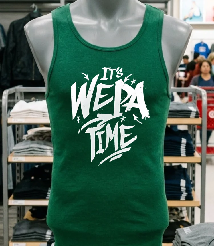 Wwe Its Wepa Time Shirt Green Shirt