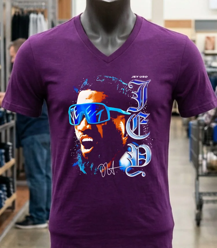 Wwe Jey Uso Jey Big Head Shirt Purple Shirt 1