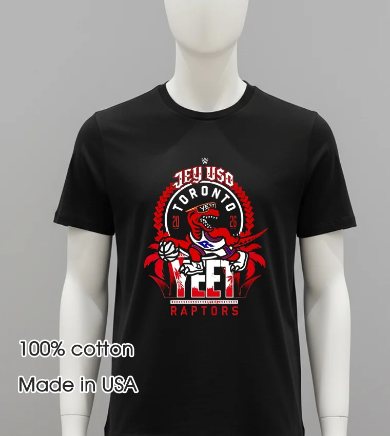 Wwe Jey Uso X Raptors Shirt - balck-shirt Wwe Jey Uso X Raptors Shirt Balck Shirt
