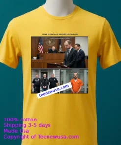 Yana Leonova 33 Charged In Court T Shirt Yellow T Shirt 2