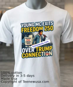 Young Mc Exits Freedom 250 Concert Series T Shirt
