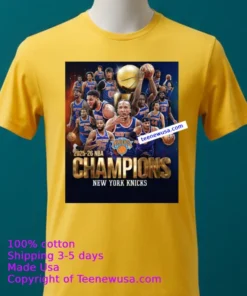 Your 2025 2926 Nba Champions The New York Knicks T Shirt Yellow T Shirt 2