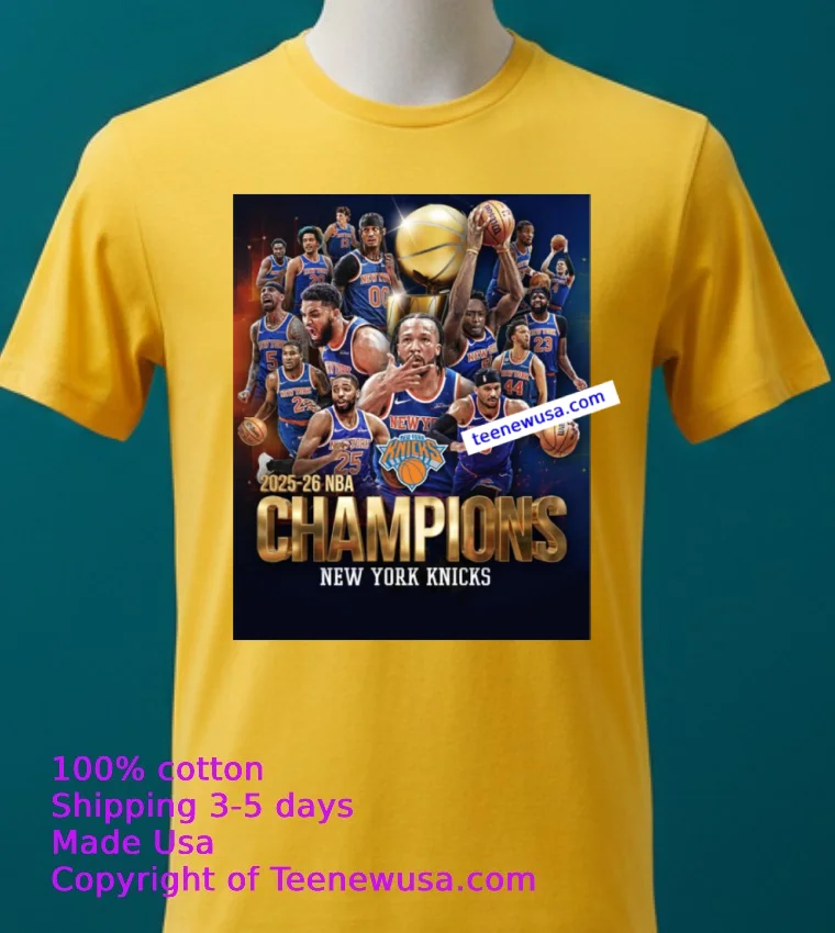 Your 2025 2926 Nba Champions, The New York Knicks T Shirt - yellow-t-shirt 2 Your 2025 2926 Nba Champions The New York Knicks T Shirt Yellow T Shirt 2