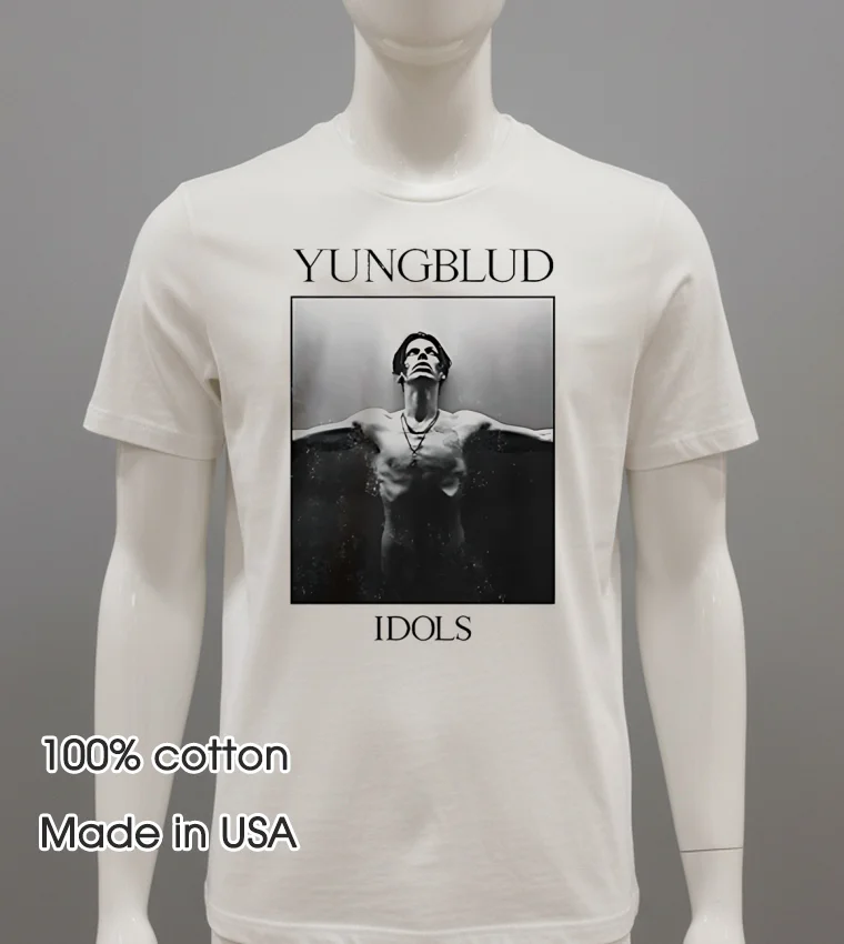 Yungblud Idols World Tour 2025 Shirt - white-t-shirt Yungblud Idols World Tour 2025 Shirt White T Shirt 2