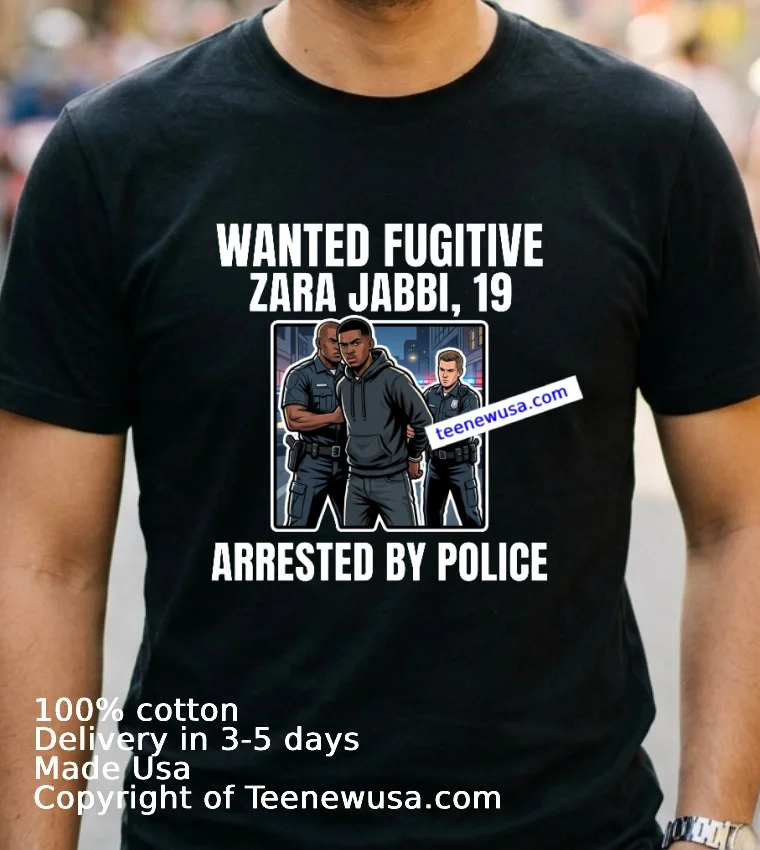 Zara Jabbi 19 Was A Wanted Fugitive And Was Arrested By Police T Shirt Navy Shirt 2