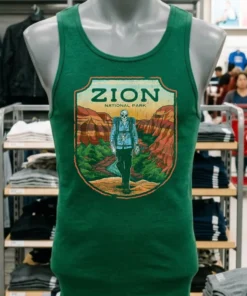 Zion National Park Male Skeleton Shirt
